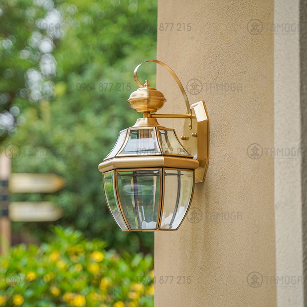 Đèn treo tường, đèn gắn tường cao cấp bằng Đồng MIKO B1002 + Kèm bóng LED EDISON 8W, 9w 3 chế độ màu