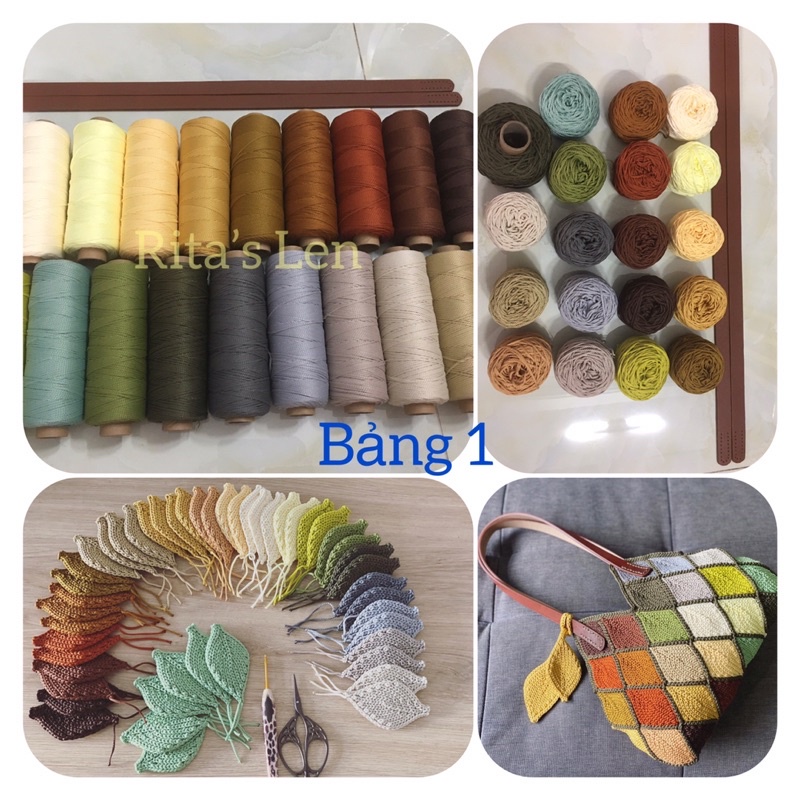 Set Nguyên liệu làm túi lá 19 màu