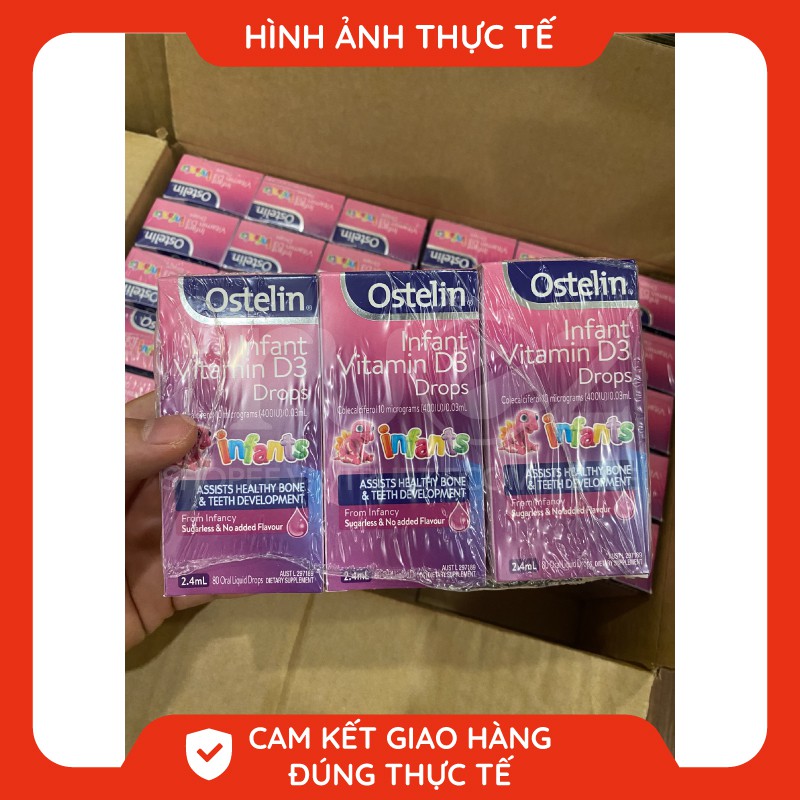 Vitamin D3 Ostelin nhỏ giọt cho trẻ sơ sinh và trẻ nhỏ [Úc] Ostelin Kids Vitamin D3 Drop [Chính hãng]