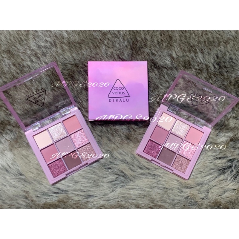 Bảng phấn mắt 9 màu tông lì/ánh nhũ Coco