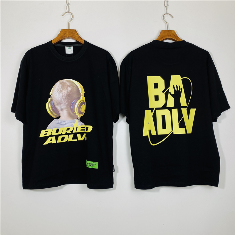 Áo thun ADLV cotton tay ngắn in họa tiết thời trang dành cho cả nam và nữ