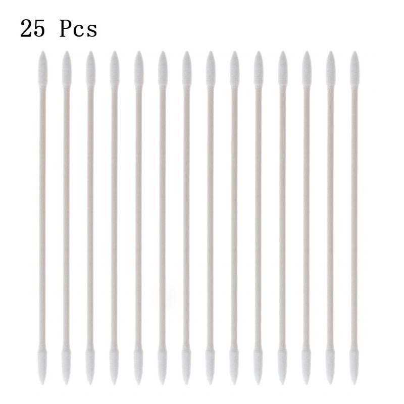 25 Que Vệ Sinh Tai Nghe / Điện Thoại / Máy Tính Bảng Bằng Cotton Dùng Một Lần Cổng Sạc Usb