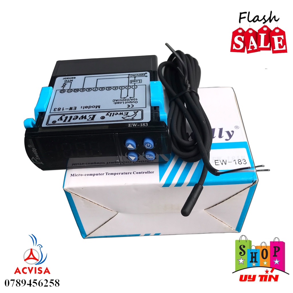 Bộ Điều Khiển Nhiệt Độ Kho Lạnh Model EW-183-220V  ( Biến Thế Trong )