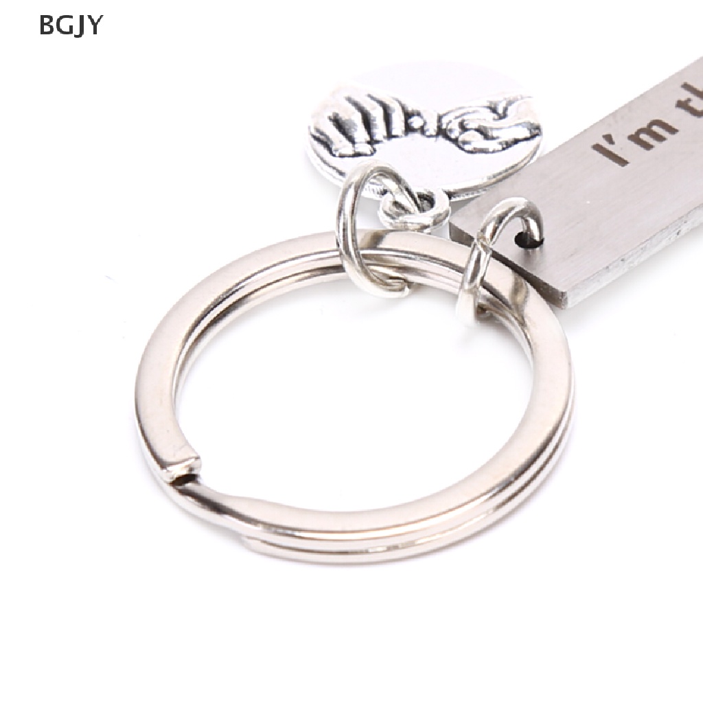 BGJY I'm Thankful for You Keyrings engraved Key Chain Keyfob Jewelry Best Friend Gift NEW
