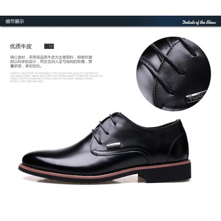 Giầy da bò công sở tặng 2 đôi tất, 1 dây lưng