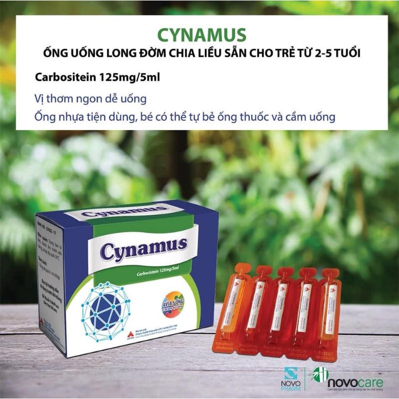 SYNAMUS_ Carbocistein 125mg/5ml Hỗ Trợ Giảm Ho Long Đờm Chia Liều Cho Trẻ 2-5 Tuổi
