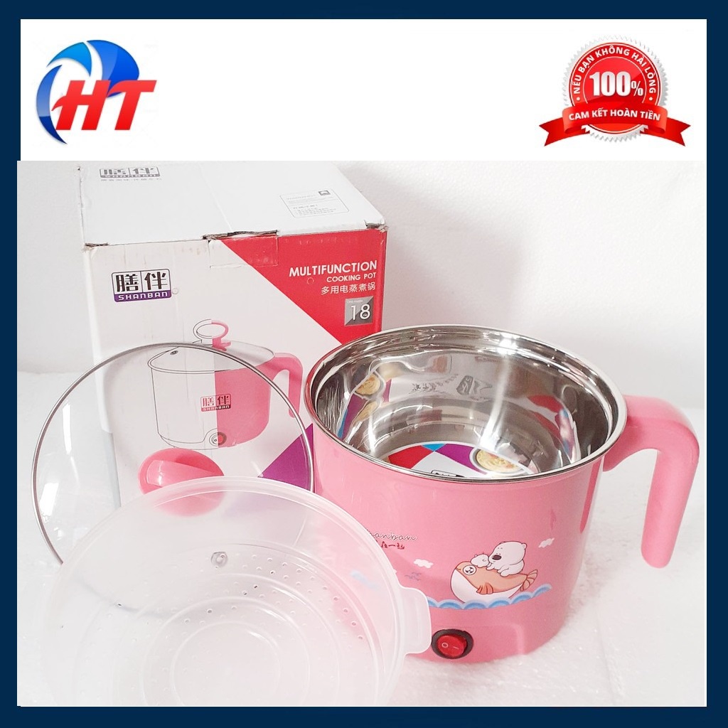 CA NẤU MÌ 18CM ( CÓ LỒNG HẤP NHỰA )