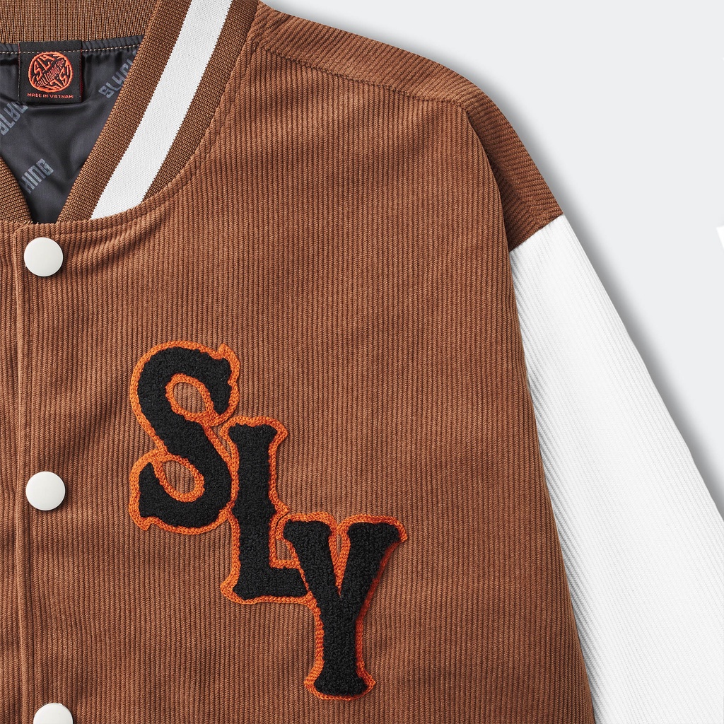 Áo Khoác SLY Varsity Coconut màu nâu
