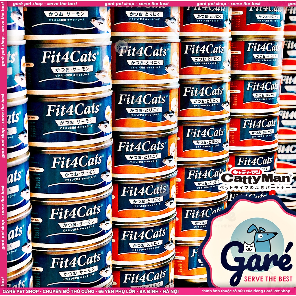 Pate Fit4Cats đóng hộp đủ vị cho Mèo thương hiệu Nhật Bản sản xuất tại Việt Nam Fit4cat Catty Man Japan