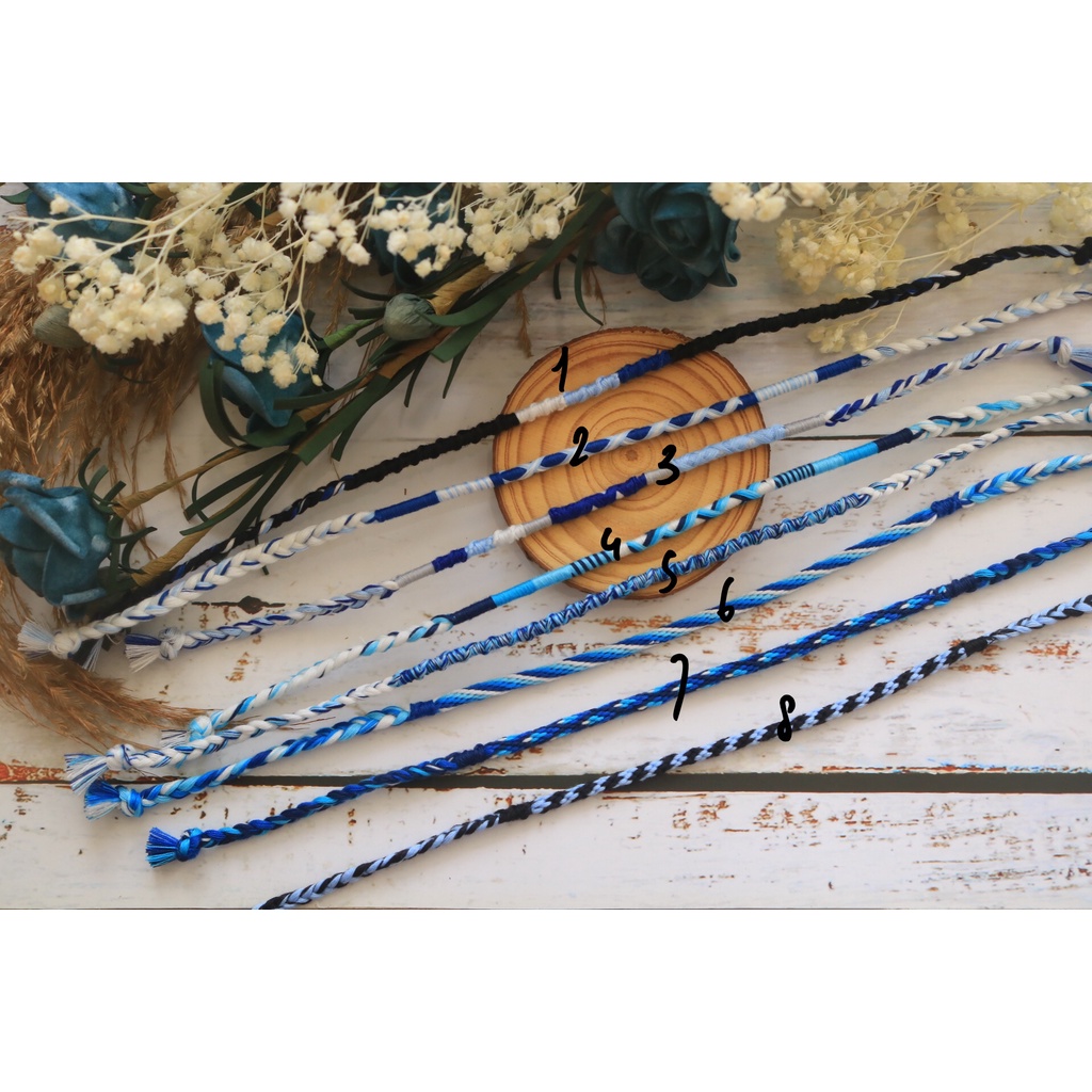 ️vòng handmade tông màu xanh dương - mẫu theo số trong hình