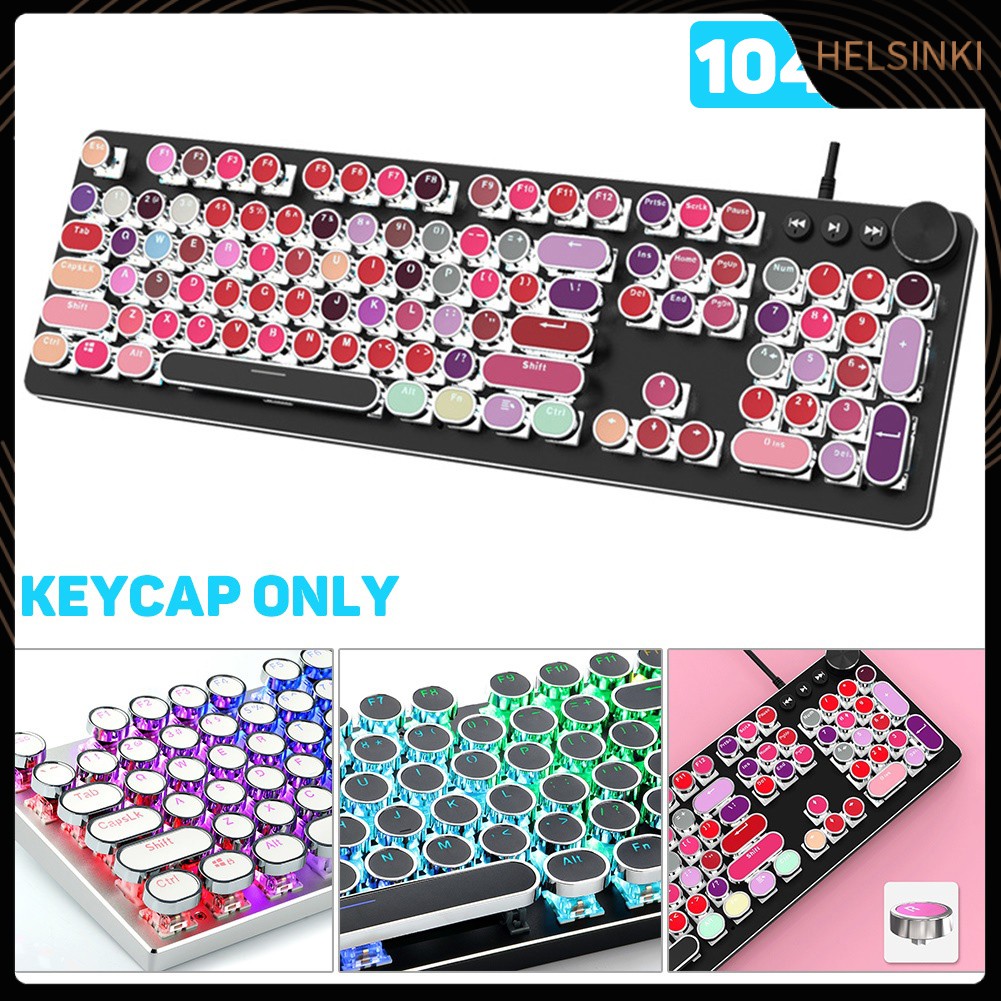 Bộ 104 Nắp Nút Bàn Phím Tròn Pbt Thông Dụng Cho Cherry Mx