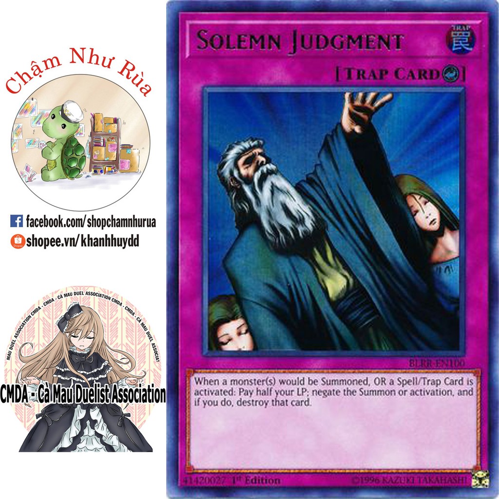 Thẻ bài Yugioh - 
Solemn Judgment - BLRR-EN100 - Ultra Rare