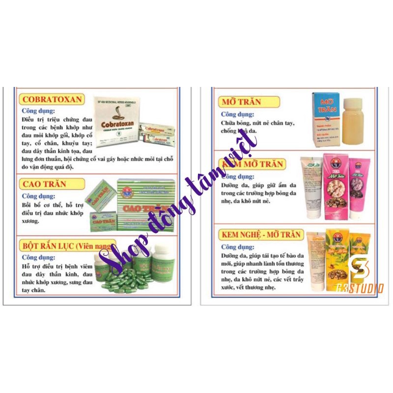 Mỡ trăn Đồng Tâm