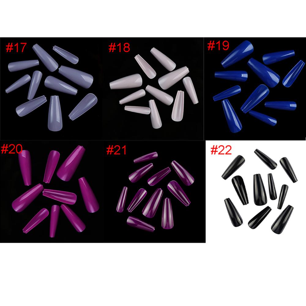 Bộ Móng Tay Giả Nối Dài Màu Sắc Ngọt Ngào Chất Liệu Acrylic