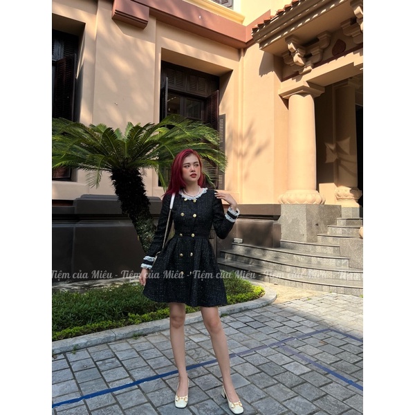 [Signora Dress] Váy dạ hoạ tiết Lala Crush