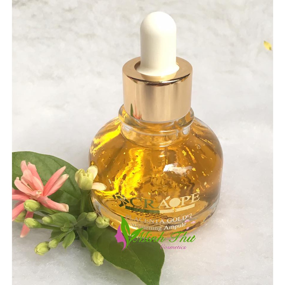 Serum CRAOPE PLACENTA GOLD dưỡng da chiết xuất từ vàng & nhau thai