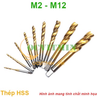 Shopee.vn/ocvitmin mũi taro m2 m2.5 m3 m4 m5 m6 m8 m10 m12 thép gió hss