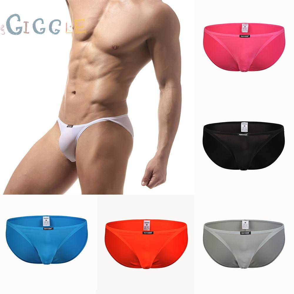 Men Briefs Bikini Breathable Comfortable Fashionable Ice Silk Underwear
