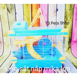 Lồng sắt nắp mika lớn