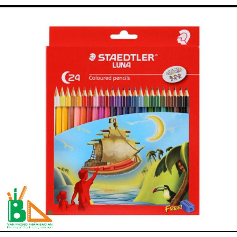 HOT♻Bút Chì Màu 24 Màu ️Staedtler Luna 136 C24