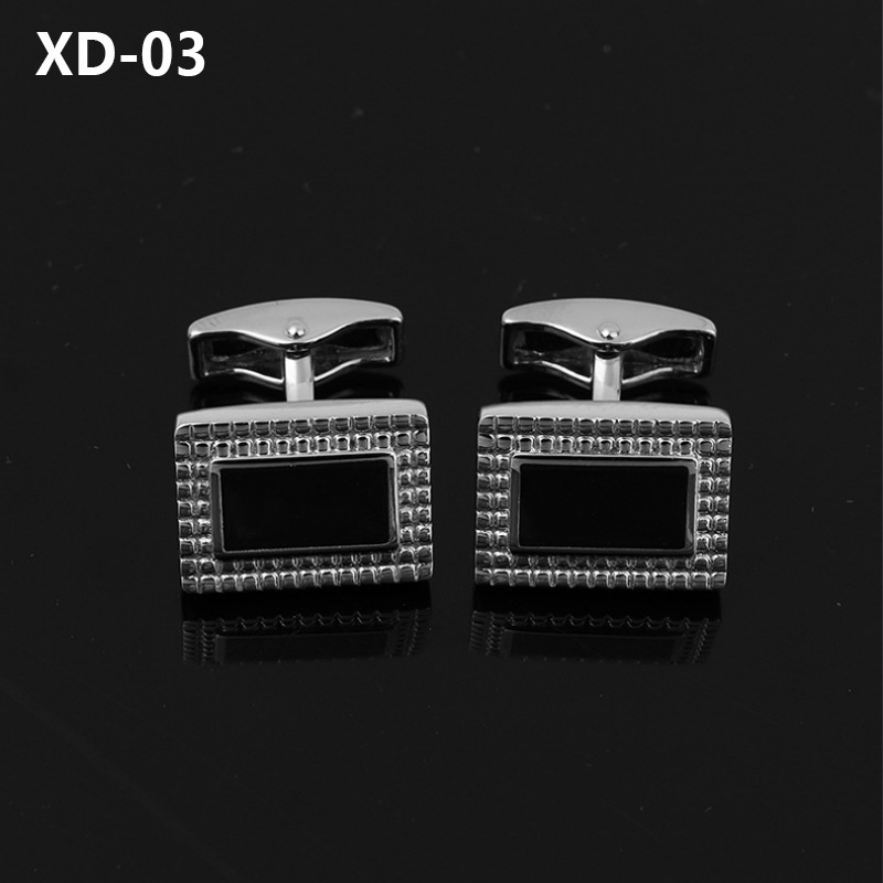 Cặp khuy măng sét EFAN đính đá giả thời trang sang trọng cho nam