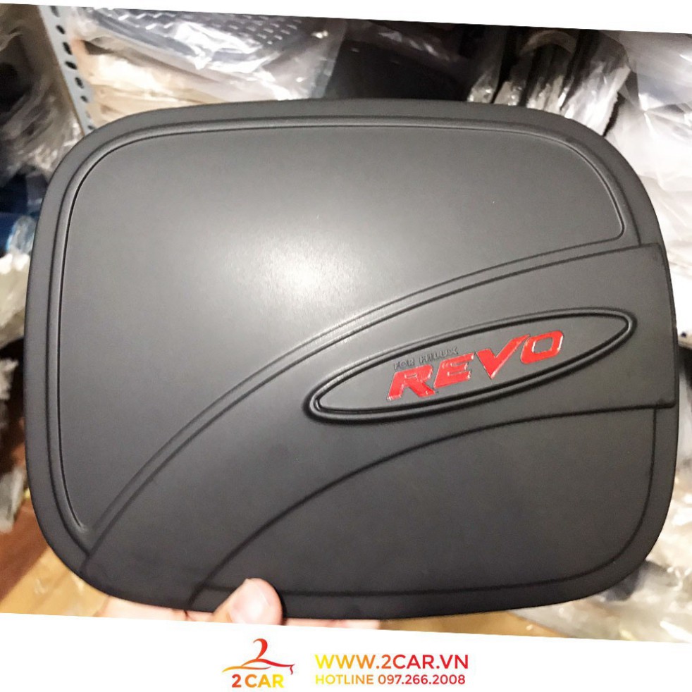 Ốp Nắp Bình Xăng Xe Toyota Hilux Revo 2016-2021 nhựa đen