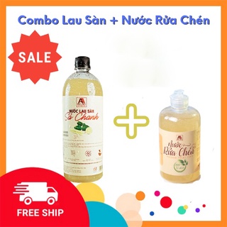 Combo Nước Lau Sàn Sả Chanh và Nước Rửa Chén Thảo mộc thiên Nhiên An An