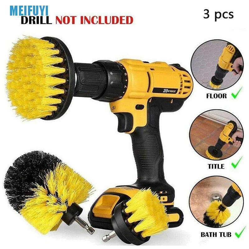 Bộ 3 Đầu Cọ Vệ Sinh Gắn Máy Khoan 439v
