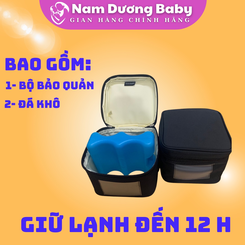 Bộ bảo quản lạnh đá khô Medela Cooler bag - bảo quản sữa cho mẹ và bé