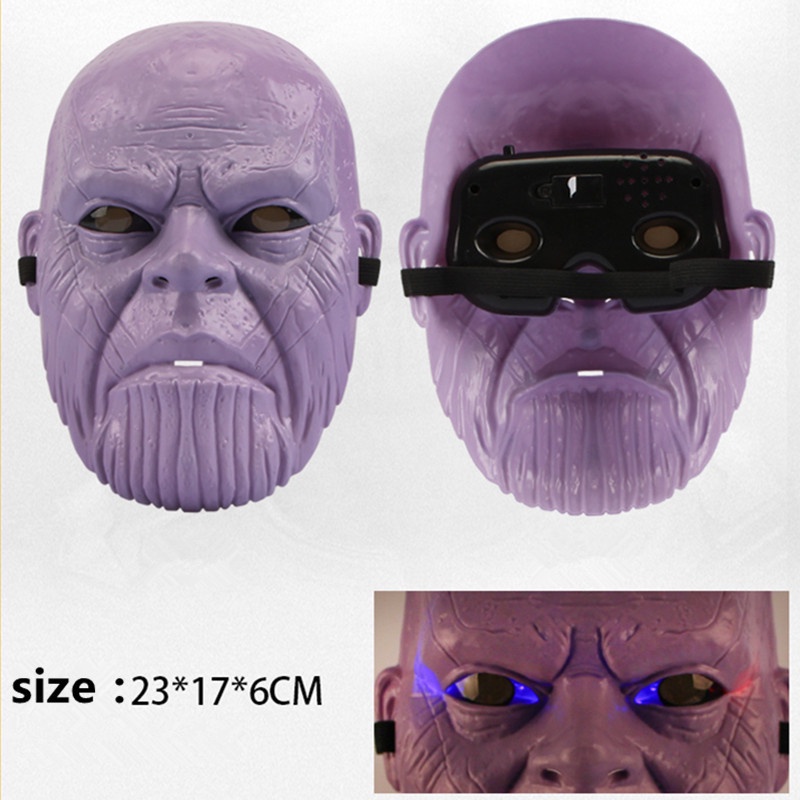Găng Tay Mặt Nạ Đèn LED Hóa Trang Nhân Vật Thanos
