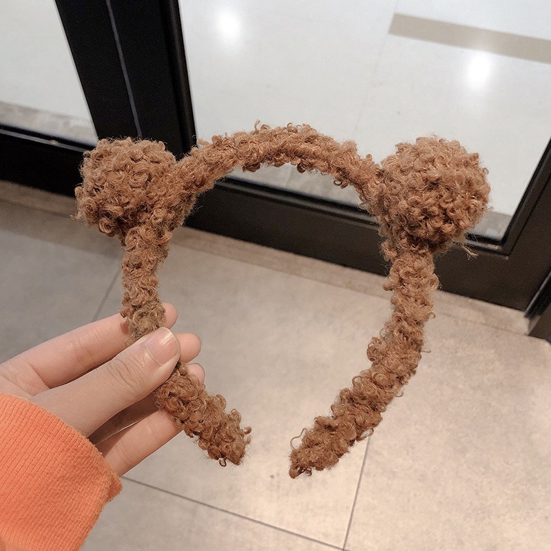 CÀI TÓC ĐÔI BÔNG TRÒN GẤU SIÊU DỄ THƯƠNG 361 PHONG CÁCH ULZZANG