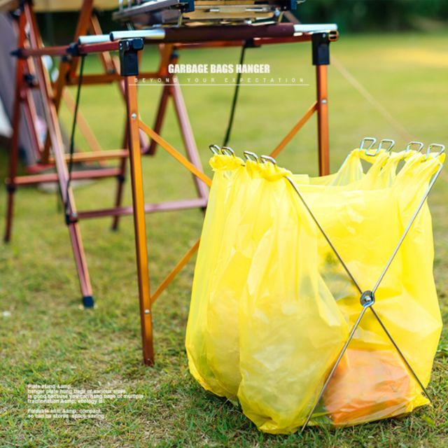 Dụng cụ treo túi đựng rác picnic, camping