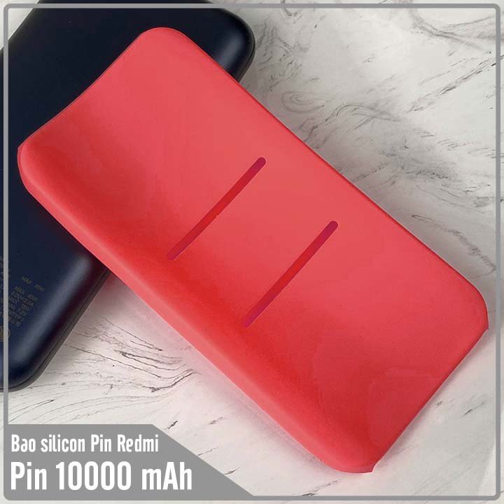 Bao ốp silicon trơn dành cho Pin sạc dự phòng Redmi 10000mAh