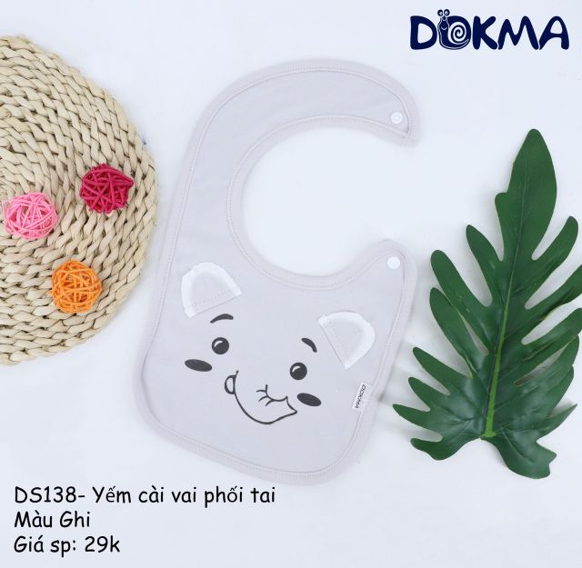 [Dokma] Yếm cài vai phối tai siêu xinh