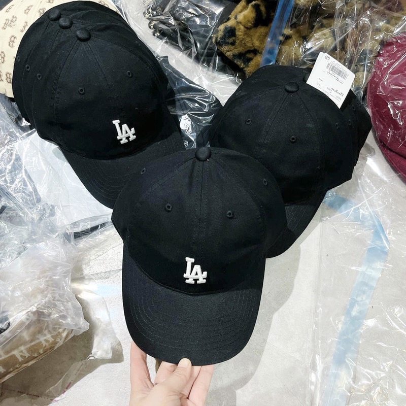 Mũ Nón MLB Nam Nữ NY-LA  Basic Logo Nhỏ Cam Kết Chính Hãng Full Tem Tag