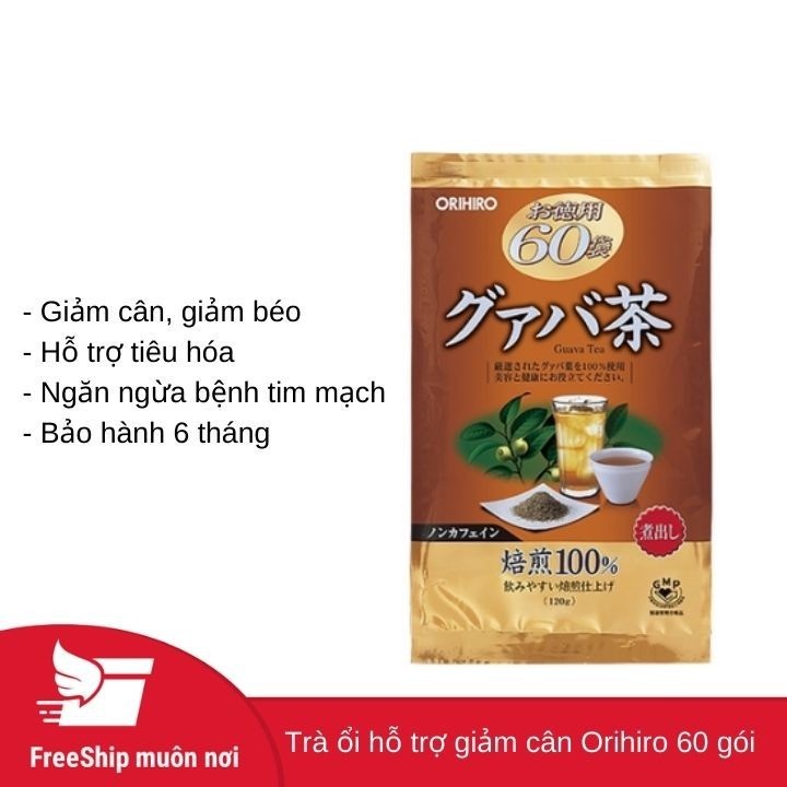 Trà diếp cá/hồng trà/trà ổi Nhật Bản Orihiro thanh nhiệt cơ thể,giảm cân(60 túi lọc)