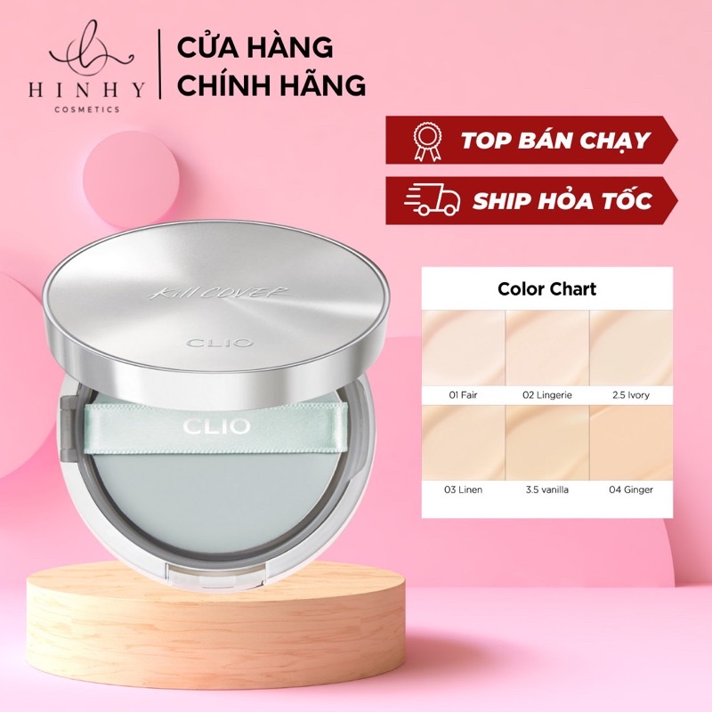 Phấn nước CLIO KILL COVER CALMING CUSHION