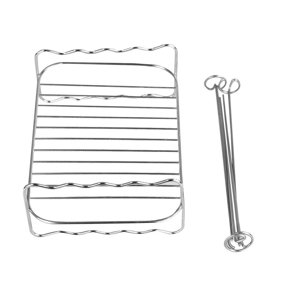 KUNHEV Vỉ Nướng Đôi Bằng Thép Không Gỉ Siêu Bền Tiện Dụng Cho Nhà Bếp