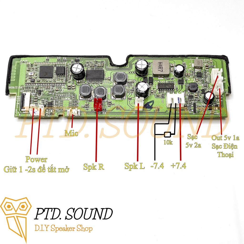 [Mã ELHACE giảm 4% đơn 300K] Mạch tháo House Of Marley NoBound XL, 2x15w chế loa di động từ PTD Sound