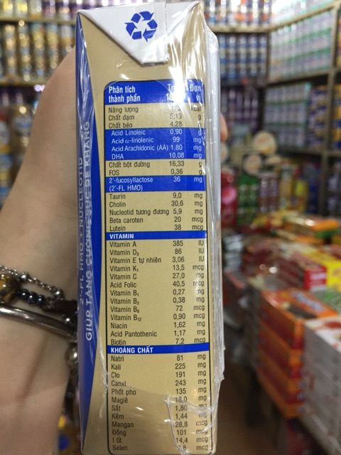 Chuẩn Mall- Sữa bột pha sẵn Similac IQplus HMO 180ml, 110ml ( 1 lốc 4 hộp )