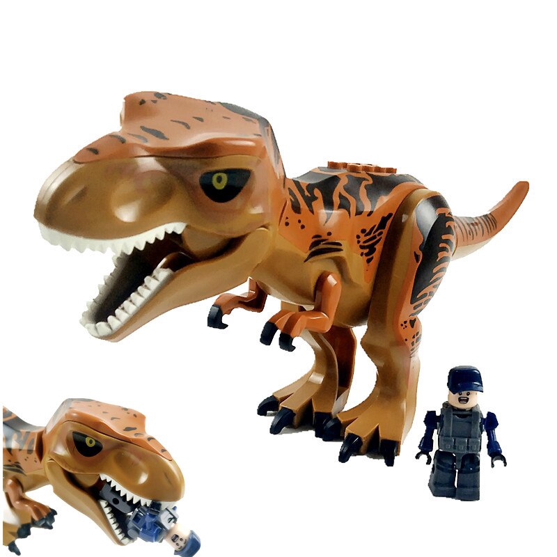 Jurassic World 2 Dinosaur Tyrannosaurus Rex Pterizard Dragon Triangle Block children's toys Gifts