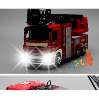 [Full Box] Mô hình xe cứu hỏa 23cm 1:32 UNK