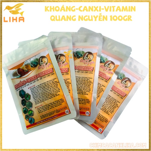 Khoáng Canxi Vitamin Quang Nguyễn 100gr - Bổ Sung Các Chất Cần Thiết Cho Chim Cảnh