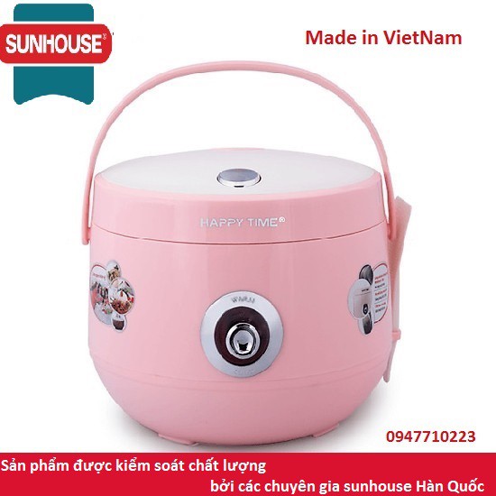 Nồi cơm điện Sunhouse HappyTime 1.8L  HTD8521P [Hàng Việt Nam]