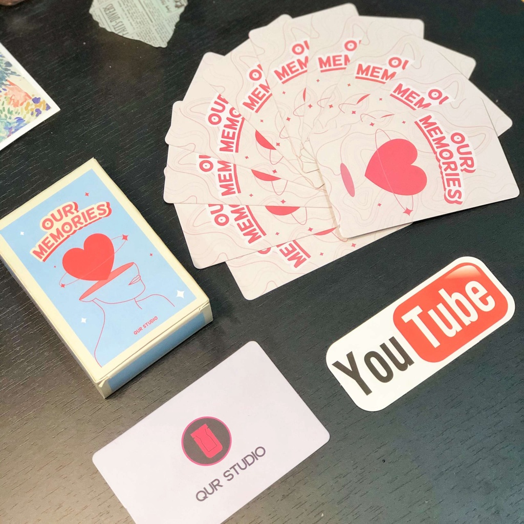 Bộ Bài Tình Yêu Thấu Hiểu Our Memories –Card Game Bởi QUR STUDIO Gắn Kết Thấu Hiểu Dành Cho Các Cặp Đôi