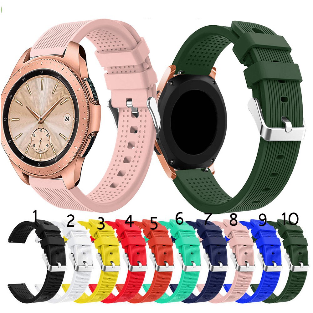 Quai silicon đeo cổ tay thay thế cho đồng hồ Samsung Galaxy 42mm  / Amazfit Bip / Bip lite / HUAWEI WATCH GT 2 42mm