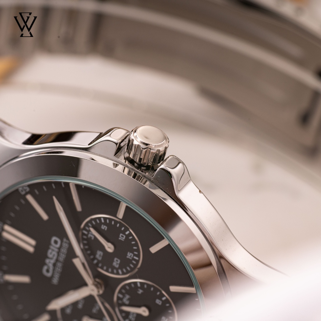 Đồng Hồ Quartz Nam Casio WATCHSTORE MTP-V300D-1AUDF Thiết Kế Mặt Kính Khoáng 41.5mm, Dây Kim Loại Và Vỏ Thép Không Gỉ