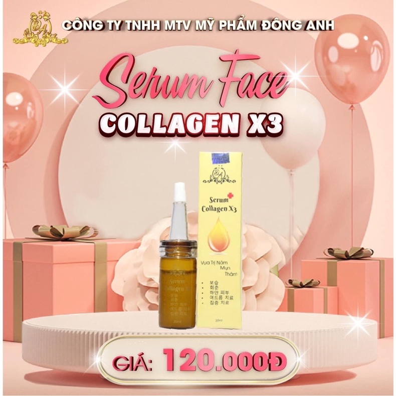Serum collagen x3 căng bóng