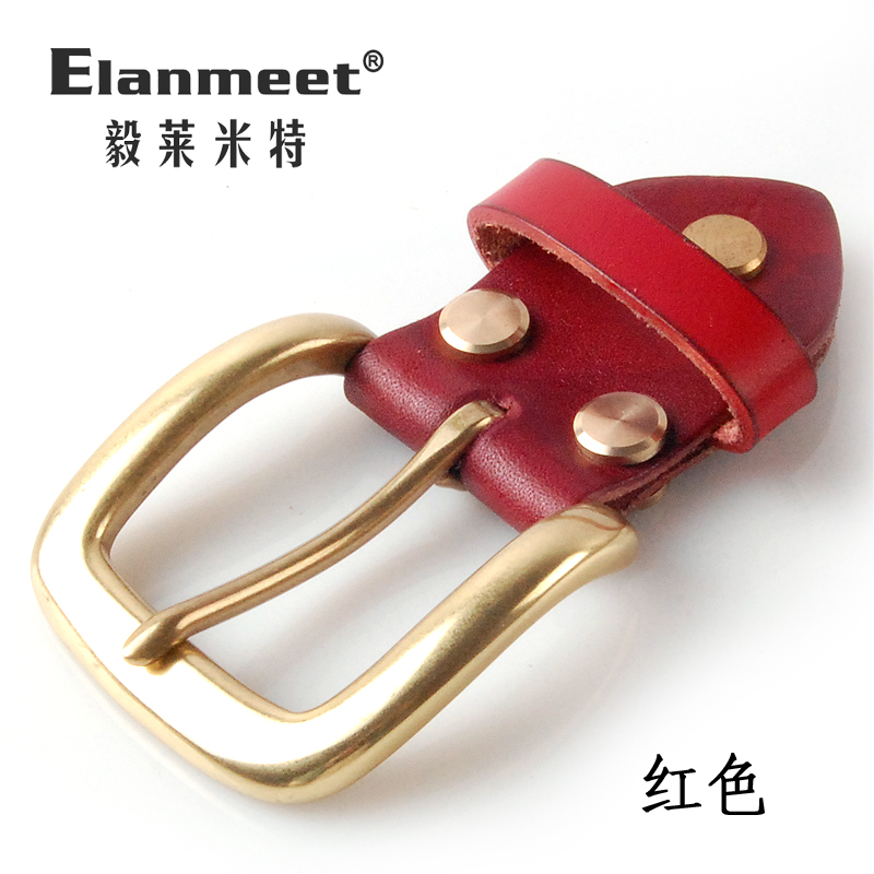 Elanmeet khóa đồng màu vàng khóa nhỏ Khóa thắt lưng khóa thắt lưng phụ kiện nam khóa đồng khóa kim loại đường kính bên t