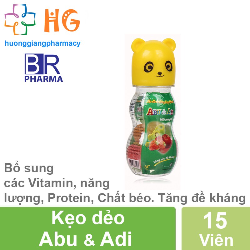 Kẹo dẻo Abu &amp; Adi bổ sung các Vitamin Năng lượng Protein Chất béo tăng đề kháng cho bé